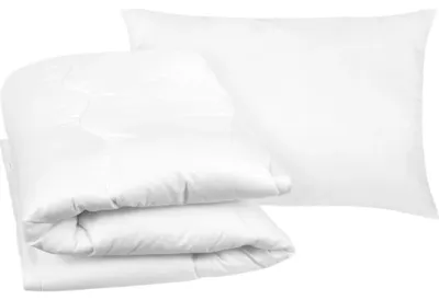 Zdjęcie produktu dla Zestaw dziecięcy KVĚT 90x135 cm + 40x60 cm - 90x135 cm, 40x60 cm - biały