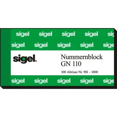 Obrázek produktu pro Sigelovy formuláře, číselné bloky/čísla šatníků