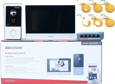 Produktbild von Video-Türsprechanlage, Freisprechkommunikation, Farb-Touchscreen, mit PoE Switch Kit