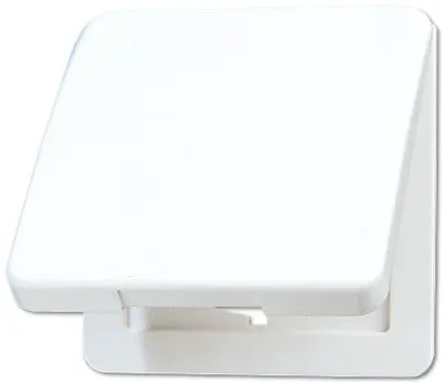 Obrázek produktu pro Odklápěcí víko alpská bílá s krytkou 50x50mm - Rámeček 1krát bílá CD 590 KL WW