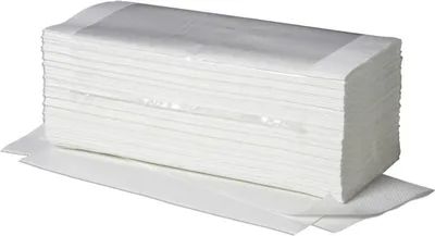 Produktbild von 5000 Blatt Handtuchpapier V-Falz 23 cm x 25 cm hochweiss Zick Zack, 1-lagig