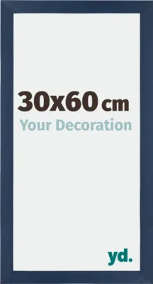 Image de Cadre photo, 30x60 cm, Bleu foncé, MDF, Mura