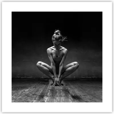 Produktbild von Poster - Poster ohne Rahmen - Tänzerin Frau Ballerina - 40x40 cm - Wand Bild - Wanddeko - Wandbilder - Kunstposter - Wandposter - Bilder - Kunstdruck - Wanddekoration - Wandbild - P2XAC40x40-4925
