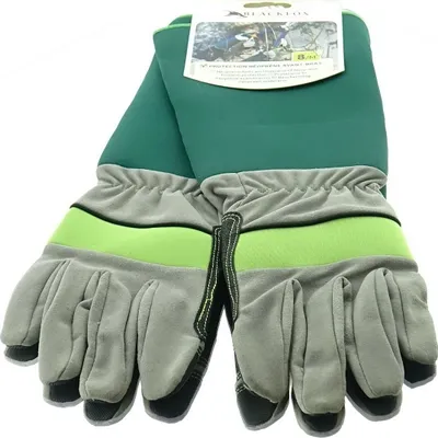 Produktbild von BLACKFOX® Garten - Handschuhe mit Unterarm-Neoprenschutz Grün & Grau Größe 8/M