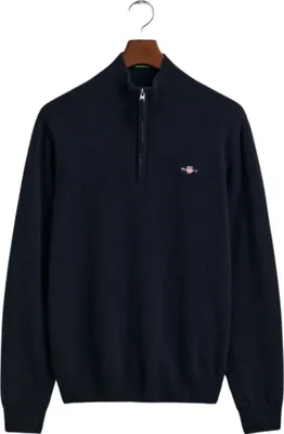 Image de Gant pull bleu foncé uni coupe normale Laine