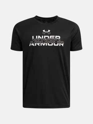 Obrázok produktu pre Under Armour Ua Tech Split Wordmark Ss - čierna, veľkosť:S