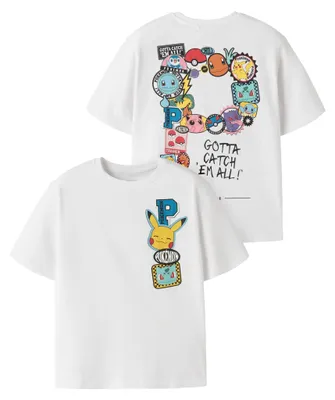 Zdjęcie produktu dla Nazwa: IT Jungen Nkmjeno Pokemon Nreg Ss Top Box Noos. Kolory: Sky (niebieski), Bright White (jasny biały). Rozmiar: 122-128
