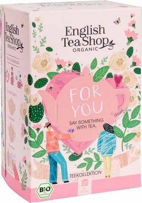 Produktbild von ETS - "For You" Tee-Kollektion, Tee Geschenk BIO, 20 Teebeutel, 5 Sorten