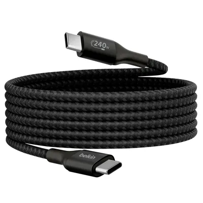 Image de Belkin BOOST CHARGE 240W noir Câble USB-C/USB-C, 2m CAB015bt2MBK