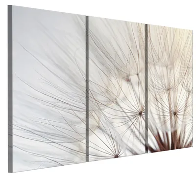 Produktbild von LUMASOUL Leinwand Bilder, Leinwandbild Geblümt Motiv, Wandbilder Holzrahmen und Webstuhl Wohnzimmer und Schlafzimmer, Bilder 120x80 cm Eklektisch Natur 02