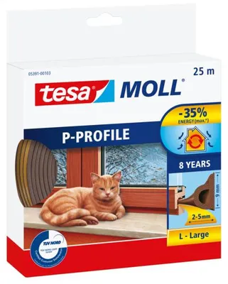 Immagine prodotto di Guarnizione in gomma Tesamoll profilo P 25m marrone, 05391-00101-00