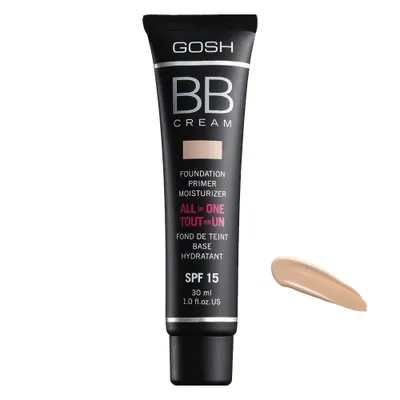 Zdjęcie produktu dla GOSH BB Cream, Krem BB, 30 ml, Wszystkie odcienie skóry, Kobiety, Uniwersalne, Nawilżający, Priming, Wygładzający