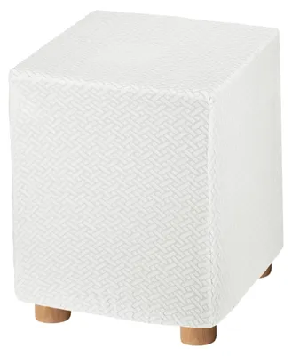 Voetkruk Slipcover Jacquard, Weiß, 33-45,7 cm, 1 Stück