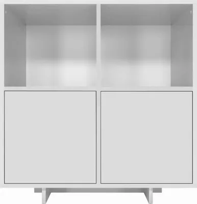 Produktbild von Furniture24 Kommode Noma N06 2 Türiger Wohnzimmerschrank 101 X 107 X 40 Cm Weiß