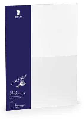 Obrázek produktu pro RÖSSLER Dvojité karty Bütten hd 5 kusů