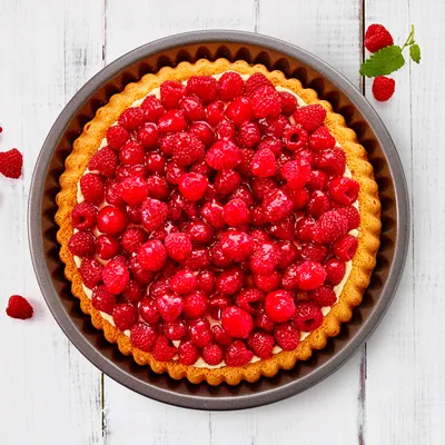 Immagine prodotto di Birkmann Easy Baking Obstbodenform, Obst Bodenform, Kuchenform, Tortenform, Anithaft, 30 cm, 881082