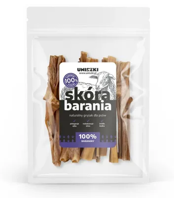 Produktbild von UNISZKI Schafhaut - Leckerli für Hunde - 100g