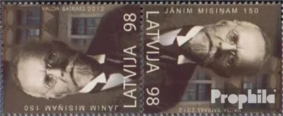 Produktbild von Briefmarken Lettland 2012 Mi 834K (kompl.Ausg.) Kehrdruckpaar postfrisch Misins