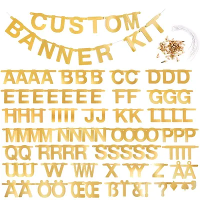 Productafbeelding van DIY Lettergarland met Meer dan 100 Letters voor Feestdecoratie
