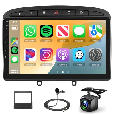Productafbeelding van Autoradio voor Peugeot 308/408 (2007-2015) met Android 13 en CarPlay