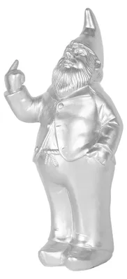 Sparschwein Zwerg goldfarben 27x13x8 cm Polyresin