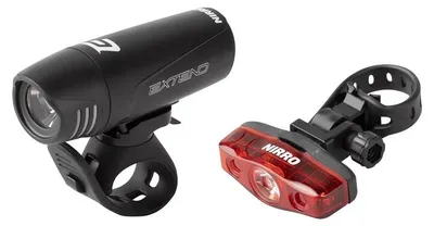 Zdjęcie produktu dla Verk 14495 Zestaw oświetlenia rowerowego LED, 100 lm + 4 lm