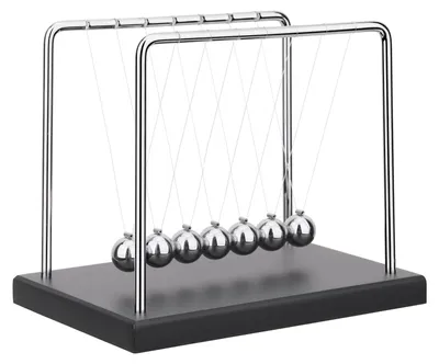 Produktbild von Newton-Wiegenspiel Pendelkugeln Physikspielzeug - 7 Kugeln - Energieübertragung - Schreibtischdeko