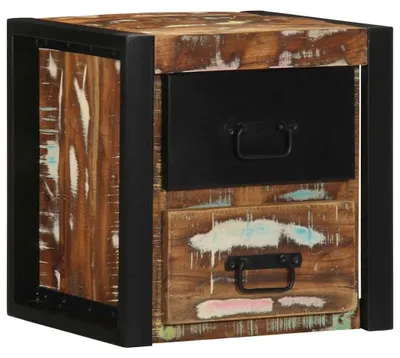 Productafbeelding van Wandnachtkastje van Massief Hout 40x35x40 cm
