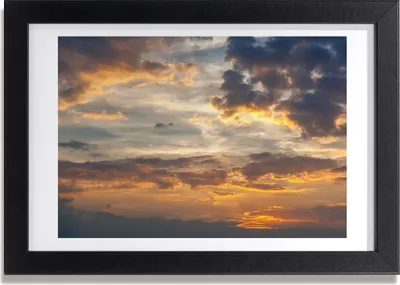 Produktbild von Bild 30x20 MDF-Rahmen, Wandkunst Sonnenuntergang