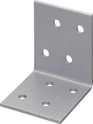 Produktbild von Galvanisierte, gelochte Montagewinkel 2 mm 100 x 100 x 40