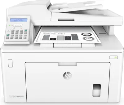 Obrázek produktu pro HP LaserJet Pro Multifunkční tiskárna M227fdn, Laser, Černobílý tisk, 1200 x 1200 DPI, Černobílé kopírování, A4, Bílá