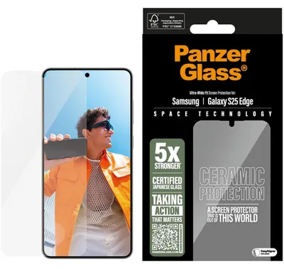 Produktbild von PanzerGlass Ceramic Displayschutz Samsung Galaxy S25 Edge UWF