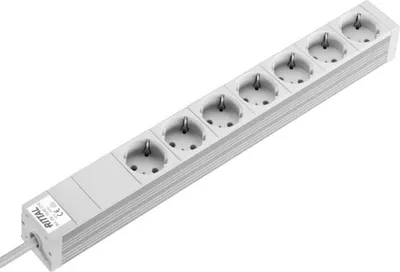 Produktbild von Rittal DK 7240.220, 2 m, Drinnen, Typ F, Aluminium, Polycarbonat (PC), Grau, 7 AC-Ausgänge