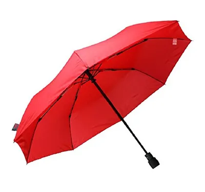 Produktbild von EuroSCHIRM light trek automatic, Kompakt, Regenschirm, Rund, Rot, Fiberglas, Polyester