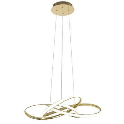 Produktbild von tooLight Pendellampe App815-Cp Modern Node Gold Led + Fernbedienung 1-Lichtquelle 70 W 60X60X13Cm Einstellbar