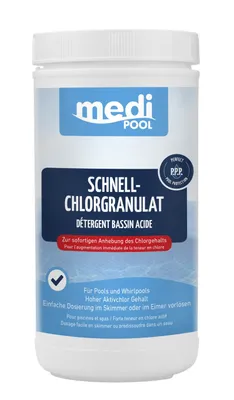 Produktbild von mediPOOL Schnell-ChlorGranulat 1 kg