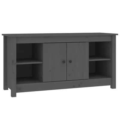Immagine prodotto di Mobile TV grigio 103x36,5x52 cm in legno di pino massiccio