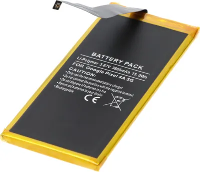 Zdjęcie produktu dla Bateria odpowiednia dla Google Pixel 4A 5G, Li-Polymer, 3,87V, 3885mAh, 15,0Wh
