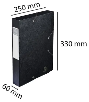 Image de EXACOMPTA 16016H EXACOMPTA Sammelbox Cartobox, DIN A4, 60 mm, schwarz