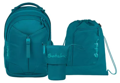 Produktbild von Satch, Schulrucksack-Set MATCH Deep Petrol 3-teilig, Kollektion 25/26