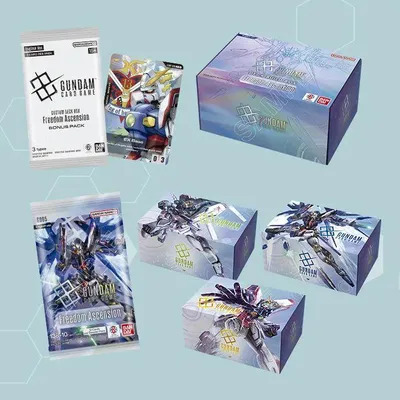 Zdjęcie produktu dla Karta Gundam Freedom Ascension Pudełko do budowania talii SC01