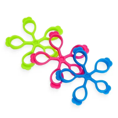 Produktbild von 4FIZJO 3er‑Set Fingertrainer aus Latex für Rehabilitation, Kraftaufbau sowie Hand‑ und Fingertraining