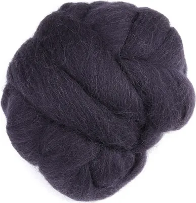 Obrázok produktu pre FTVOGUE 55 g vlny na plstenie Vlna na remeselné práce na šitie na kolovrátku (47-tmavosivá)