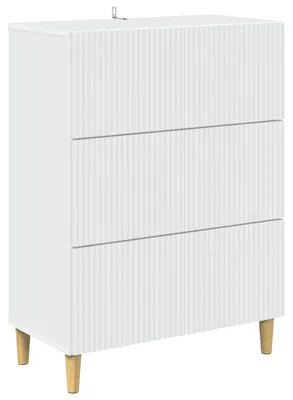 Immagine prodotto di vidaXL Cassettiera bianca 66 x 34,5 x 90 cm in materiale derivato dal legno