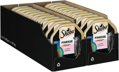 Produktbild von SHEBA® Schale Finesse Feine Pastete mit Lachs MSC 2 x 11 x 85g