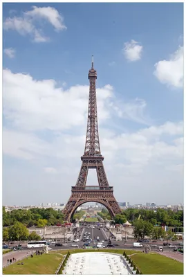 Produktbild von Wallario Wandbild aus Acryl, 90 x 60 cm, freischwebende Optik - Eiffelturm in Paris