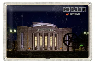 Produktbild von Blechschild Städte Berlin Volksbühne Deutschland 30x20cm