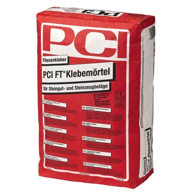 Produktbild von PCI FT Flexibler, frostbeständiger Dünnbettmörtel für Fliesen grau 25kg