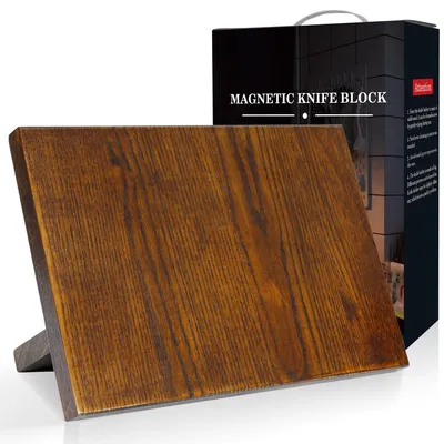 Magnetischer Messerblock aus Eschenholz, 30 x 22 cm