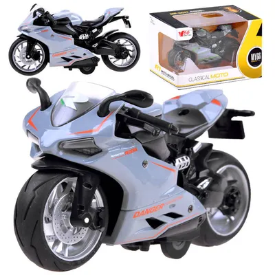 Produktbild von Druckgussmodell Motorrad mit Schnurspielzeug ZA3933